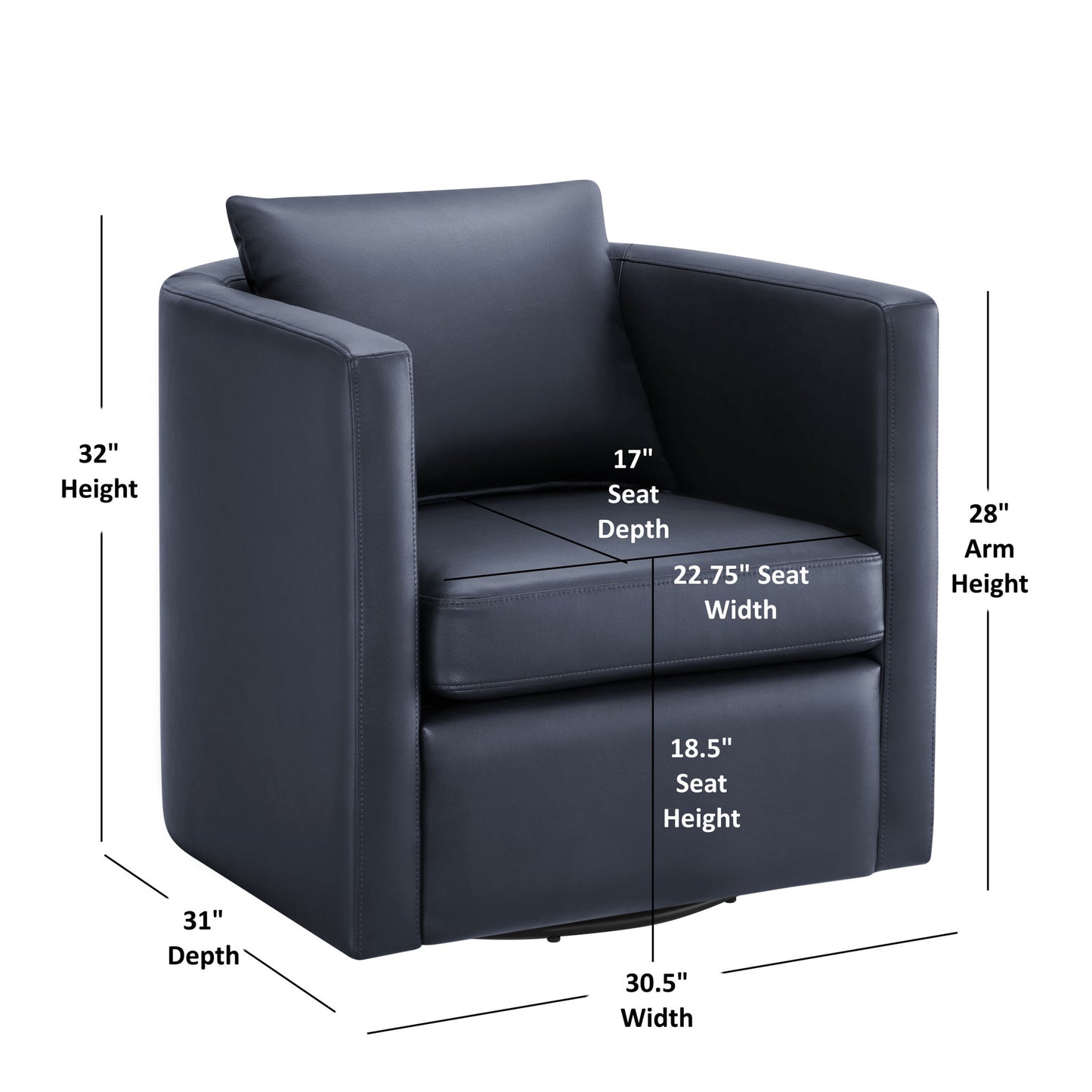 Sutton - Swivel Barrel Chair Ridgecrest Home