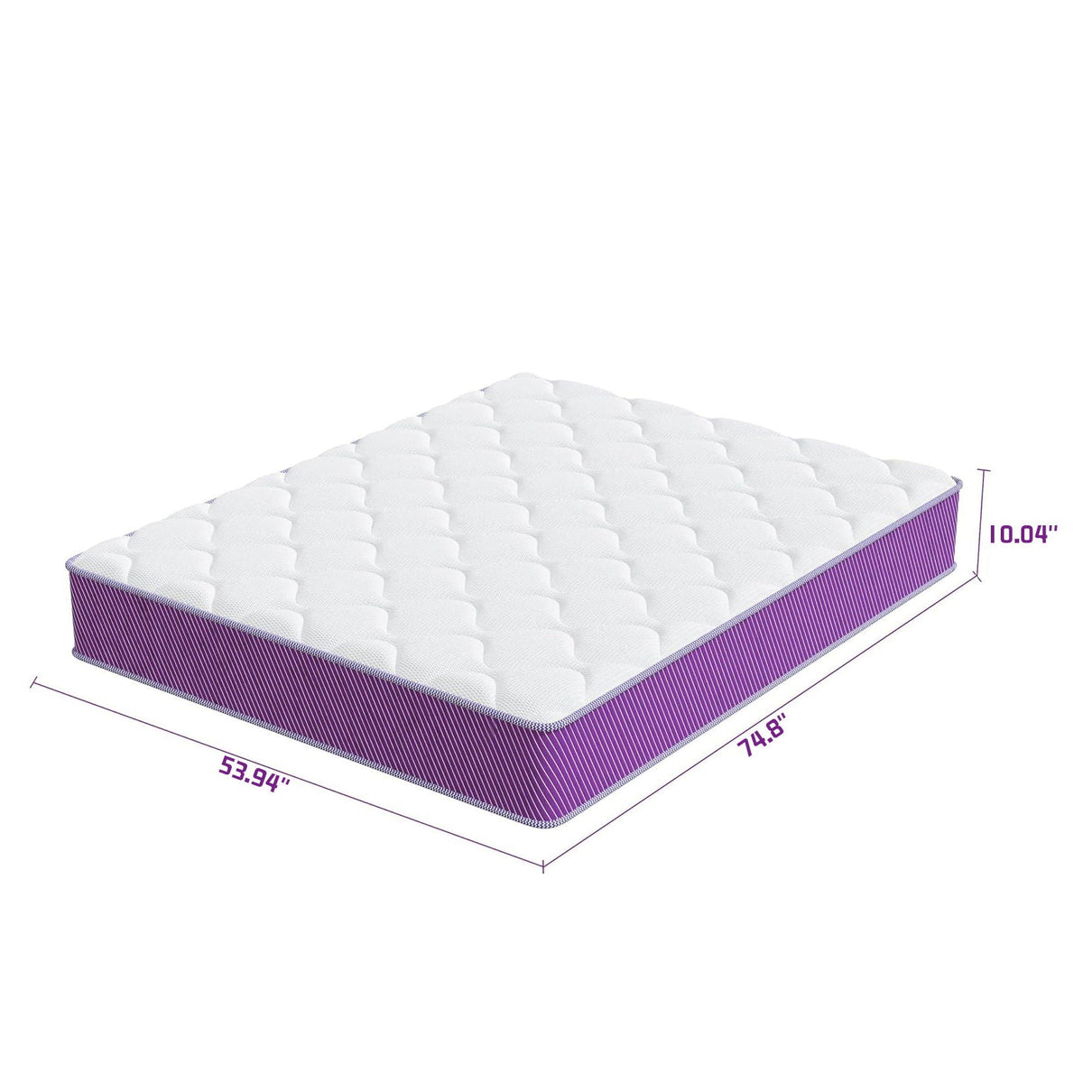 10" Hybrid Mattress With Individual Pocket Coils And Memory Foam Daily Nest