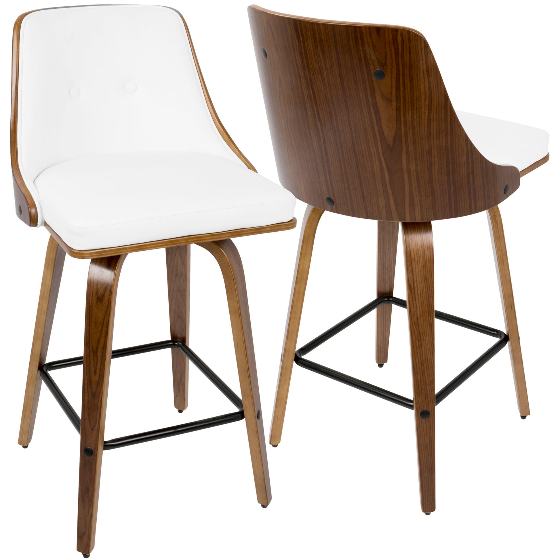 Gianna - Mid Century Modern Counter Stool (Set of 2) Lumi Source