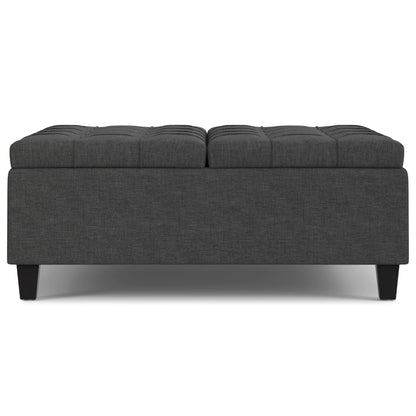 Harrison - Upholstered Coffee Table Storage Ottoman Simpli-Home