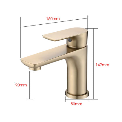 Modern Bathroom Sink Faucet Single Handle Brass Countertop Mount Daily Nest