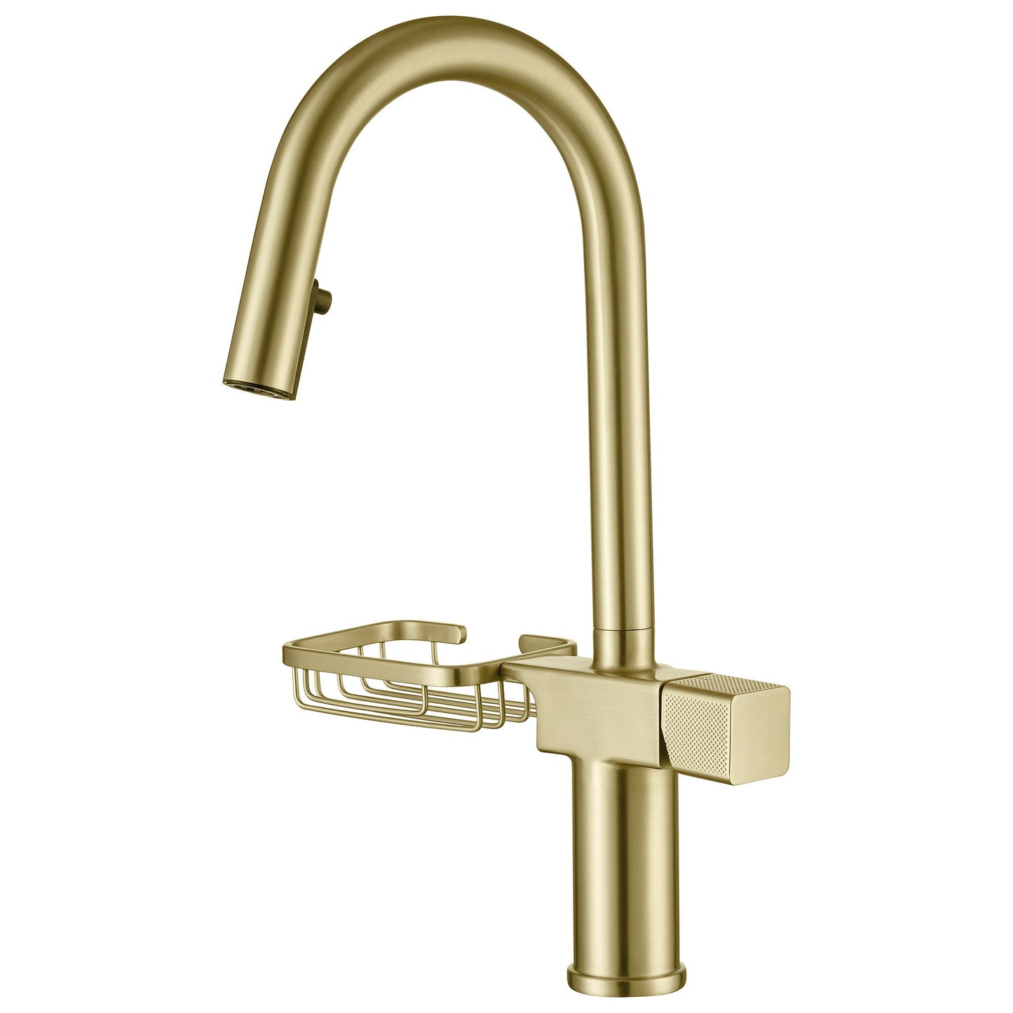 Cincosky - High Arc Pull Down Kitchen Faucet, Single Hole Daily Nest