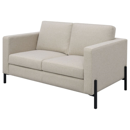 Dulcie - Loose Back Loveseat - Oatmeal Furniture Max