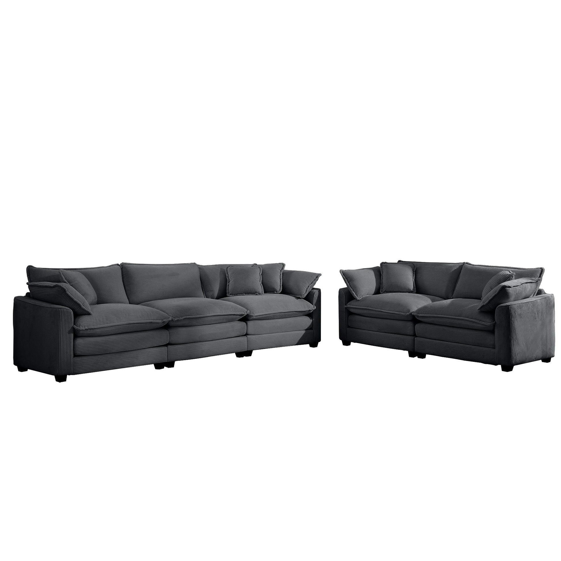 Elegant Oversized Sectional Sofa Set With Deep Seats And Flexible Layout Home Essentials