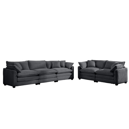 Elegant Oversized Sectional Sofa Set With Deep Seats And Flexible Layout Home Essentials