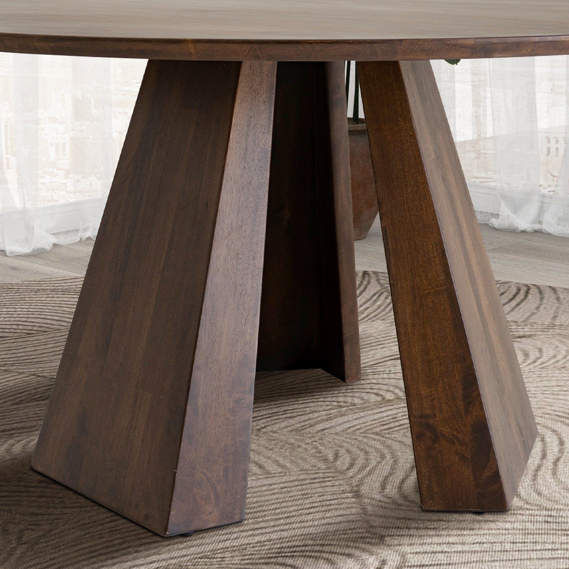 Bolton - Round Dining Table - Walnut Ashcroft Furniture