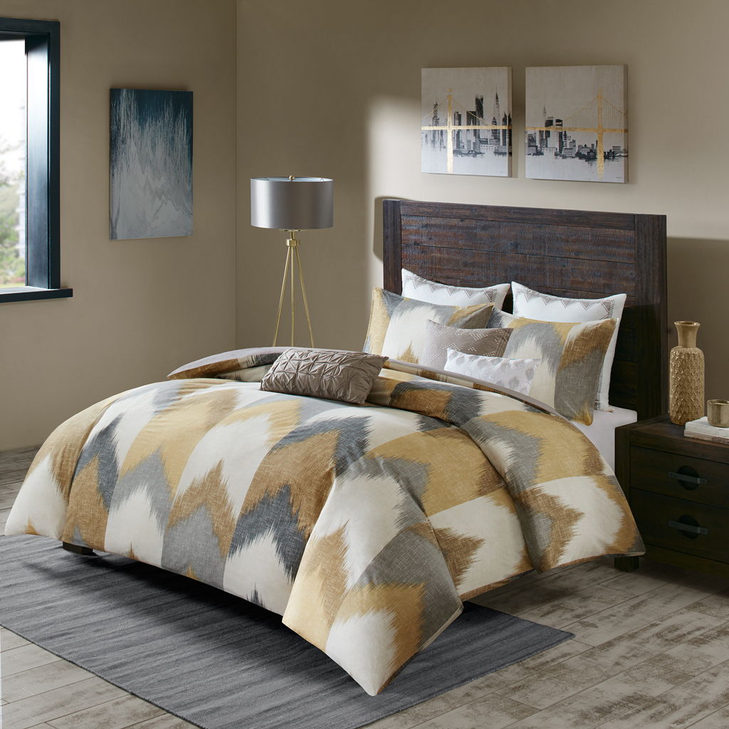 Alpine - 3 Piece Comforter Mini Set - Yellow