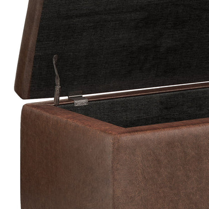 Hamilton - Upholstered Storage Ottoman Simpli-Home