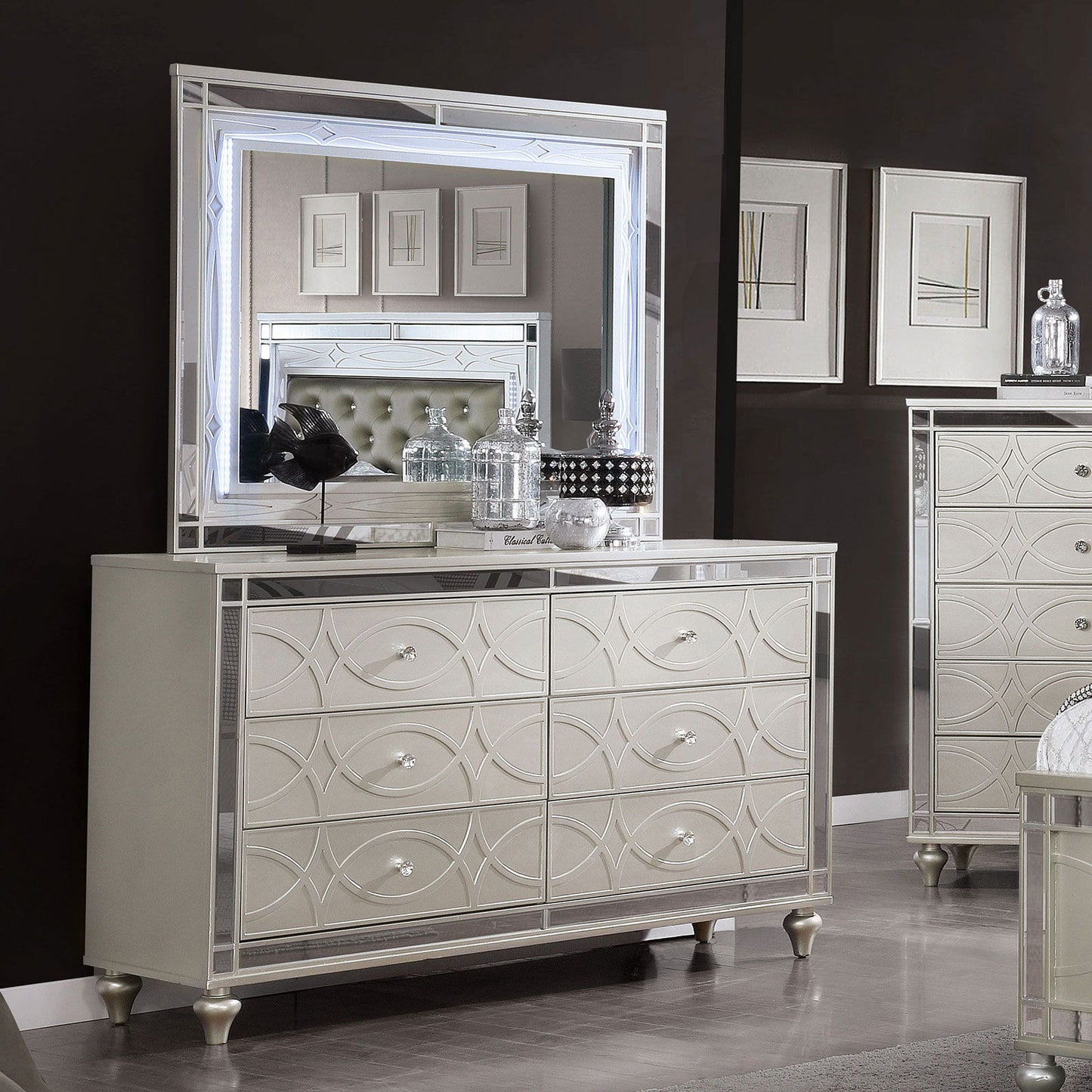 Manar - Dresser - Silver