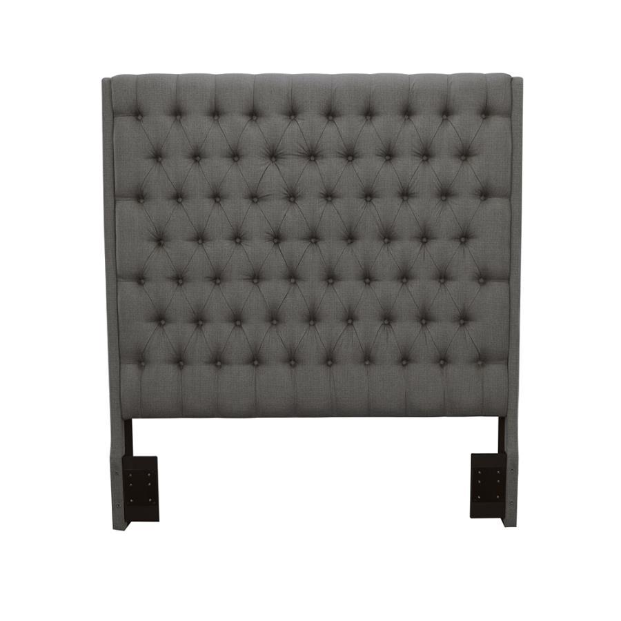 Camille - Upholstered Queen Panel Headboard - Gray CoasterEssence