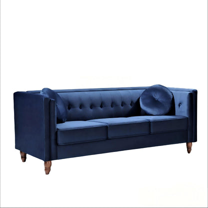 Chesterfield Sofa With Square Arms For Living Room US Pride
