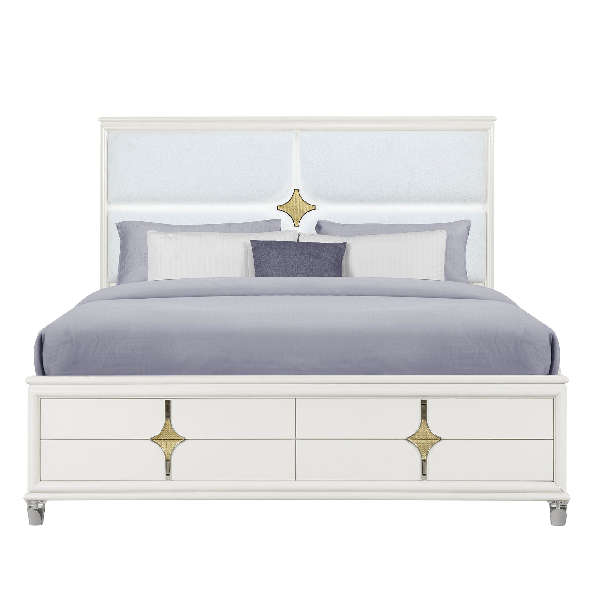 Uriuni - Bed With LED Lights Global Furniture USA