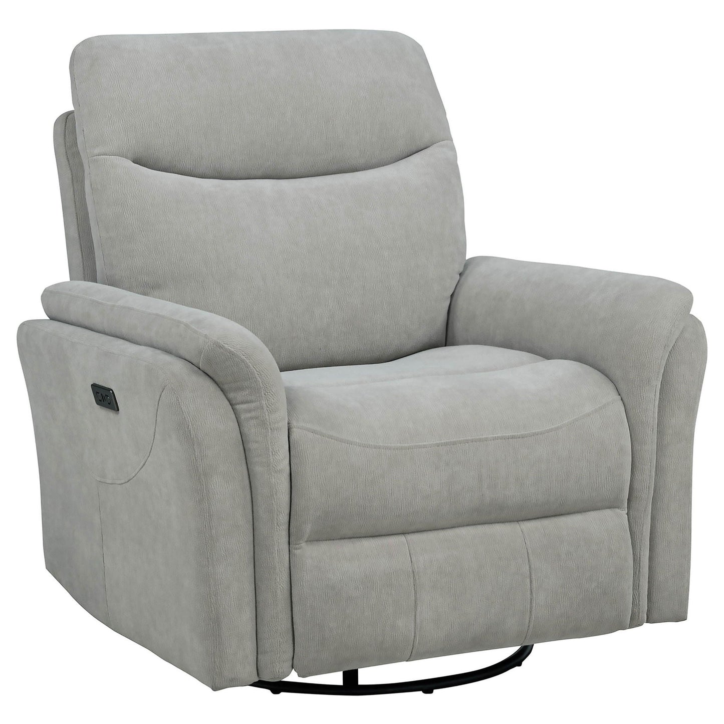 Beacon - Power Swivel Recliner With USB Charging And Adjustable Recline Furniture Max