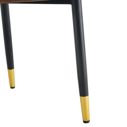 Modern Dining Chairs With Sleek Backrest And Metal Legs Home Essentials