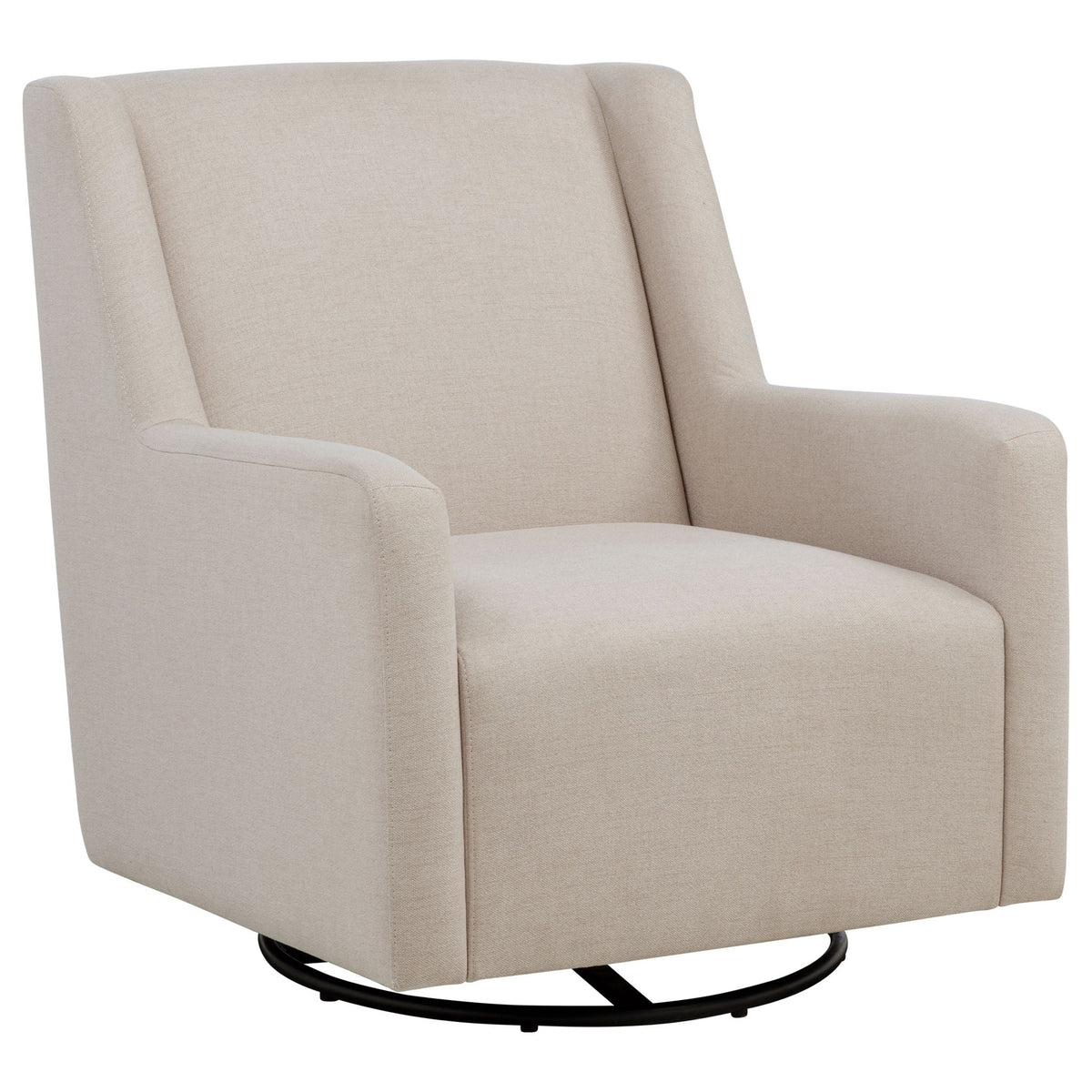 Odessa - Swivel Glider Chair - Taupe Furniture Max