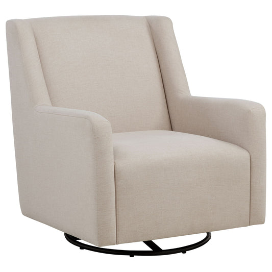 Odessa - Swivel Glider Chair - Taupe Furniture Max