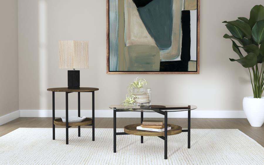 Delfin - Round Coffee Table Set Coaster Fine Furniture