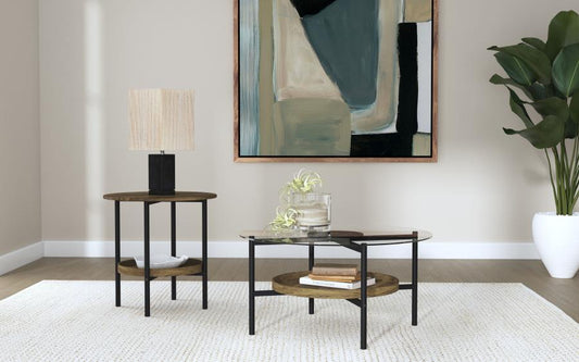 Delfin - Round Coffee Table Set Coaster Fine Furniture