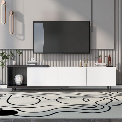 Modern Stylish Extendabletv Stand TV Cabinet For 80" TV Hearth and Haven