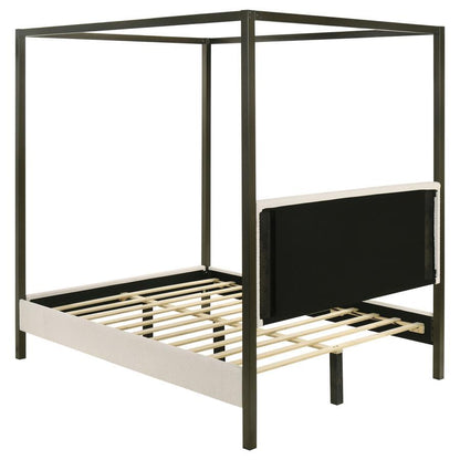 Monroe - Upholstered Canopy Bed Coaster Fine Furniture