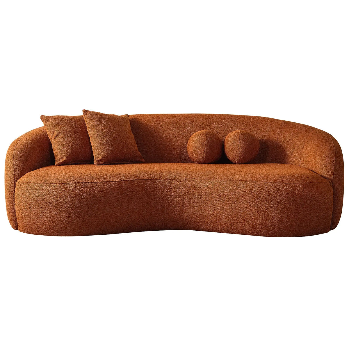 Drake - Japandi Style Curvy Boucle Sofa Ashcroft Furniture