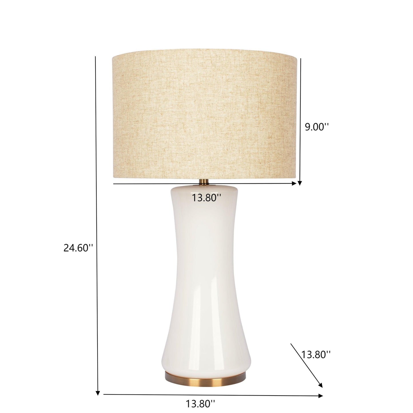 Cascade - Lamp Base Table Lamp - Beige / Gold / White Ashcroft Furniture