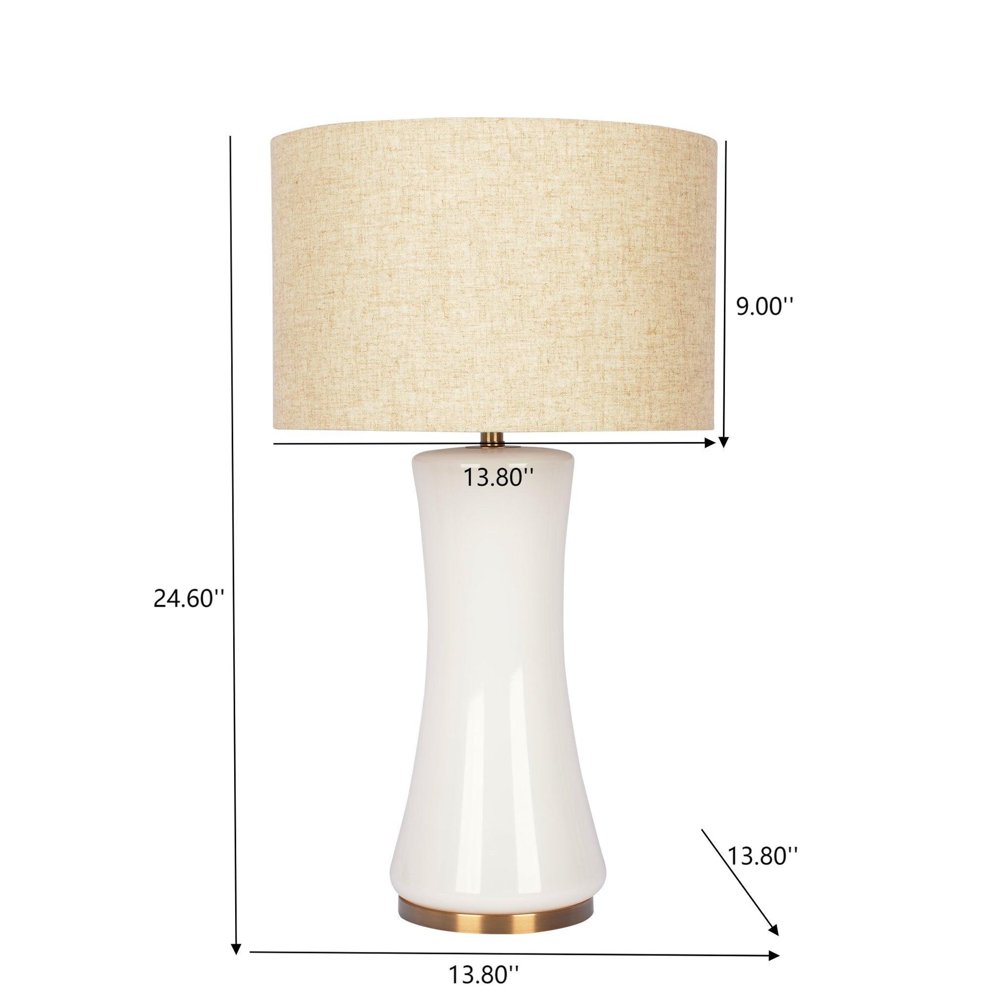 Cascade - Lamp Base Table Lamp - Beige / Gold / White Ashcroft Furniture