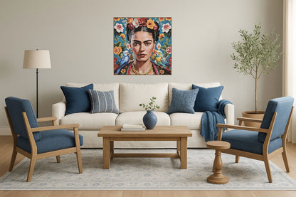 Vivid Gaze Reverie - 32" x 32" Framed Wall Art