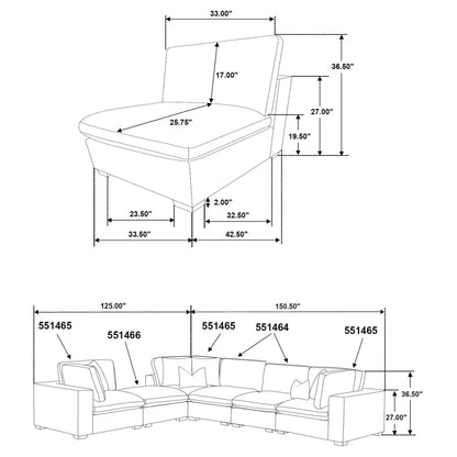 Murtagh - Armless Chair Furniture Max