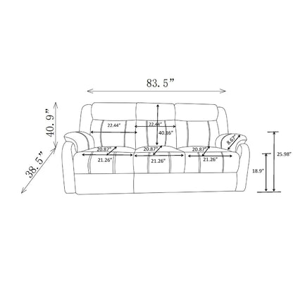 Sonet - Domino Reclining Sofas Global Furniture USA