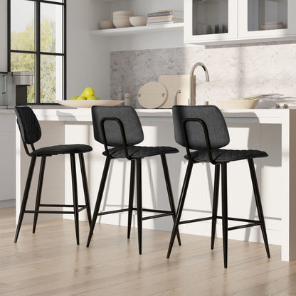 Raya - Upholstered Counter Height Stool (Set of 2) Simpli-Home