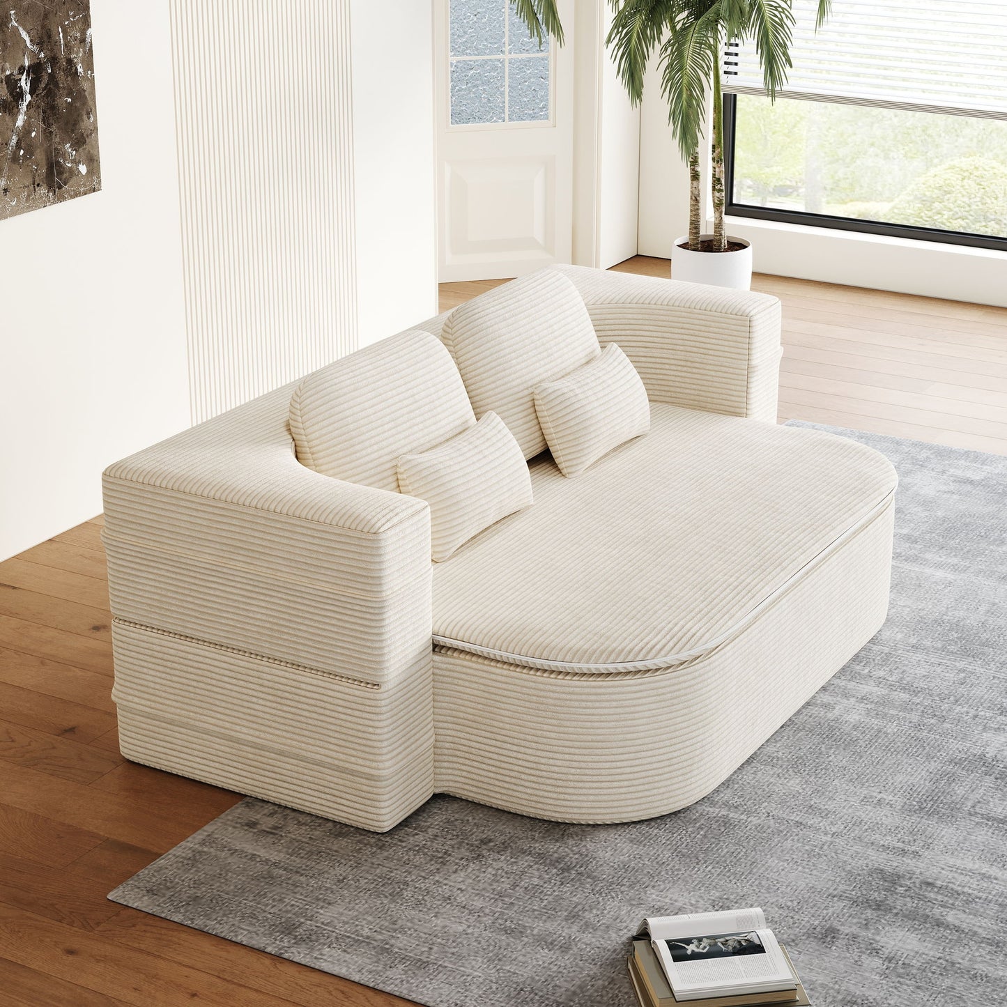 2 In 1 Foldable Sofa Bed With Multi Functional Blanket Home Essentials