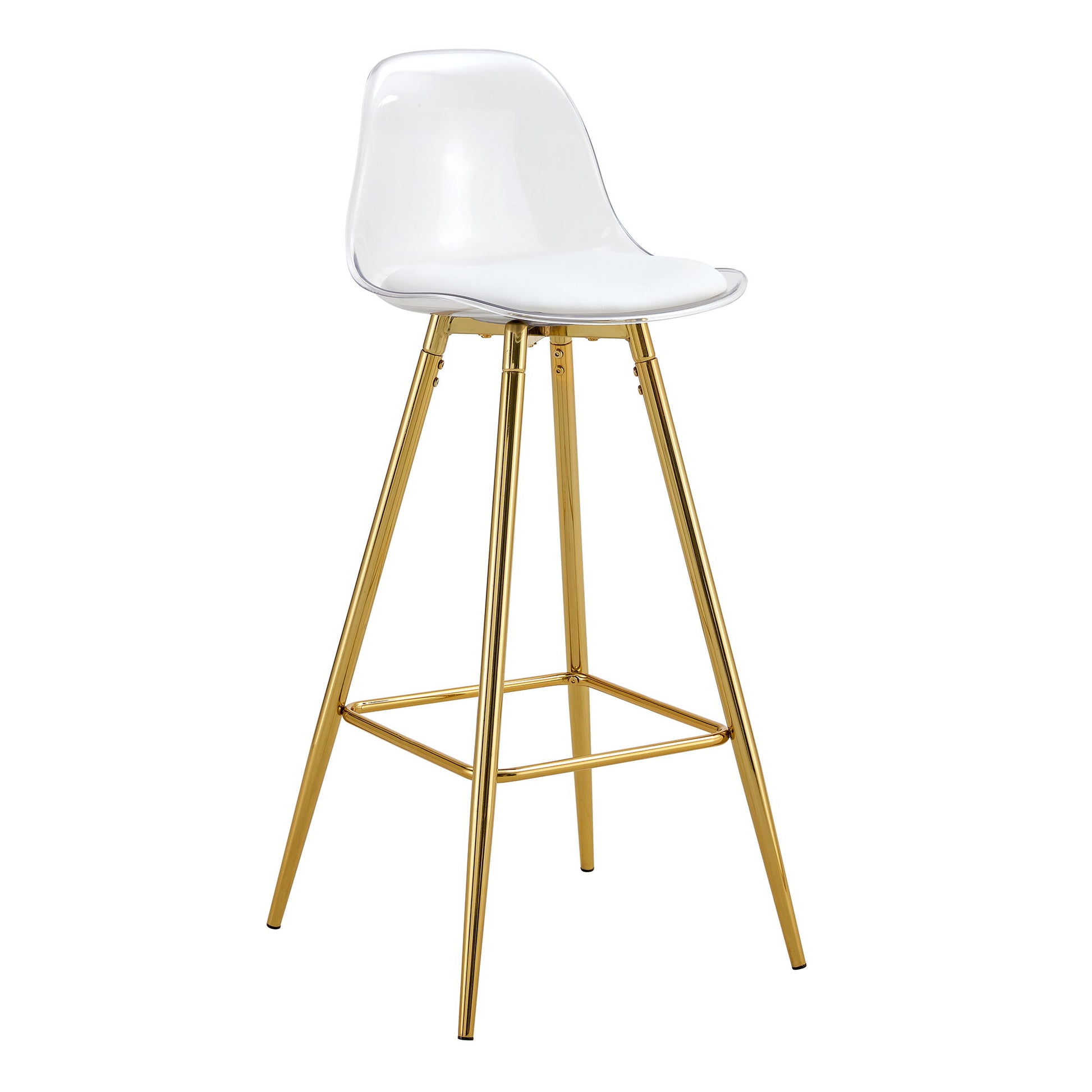 Stylish Upholstered Bar Chairs With Metal Leg Home Essentials