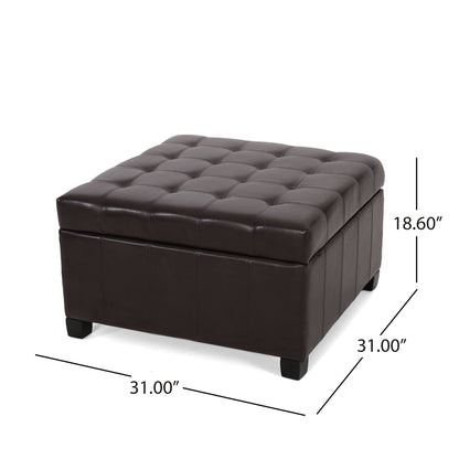 Isabella - Contemporary Ottoman With Storage Noble House