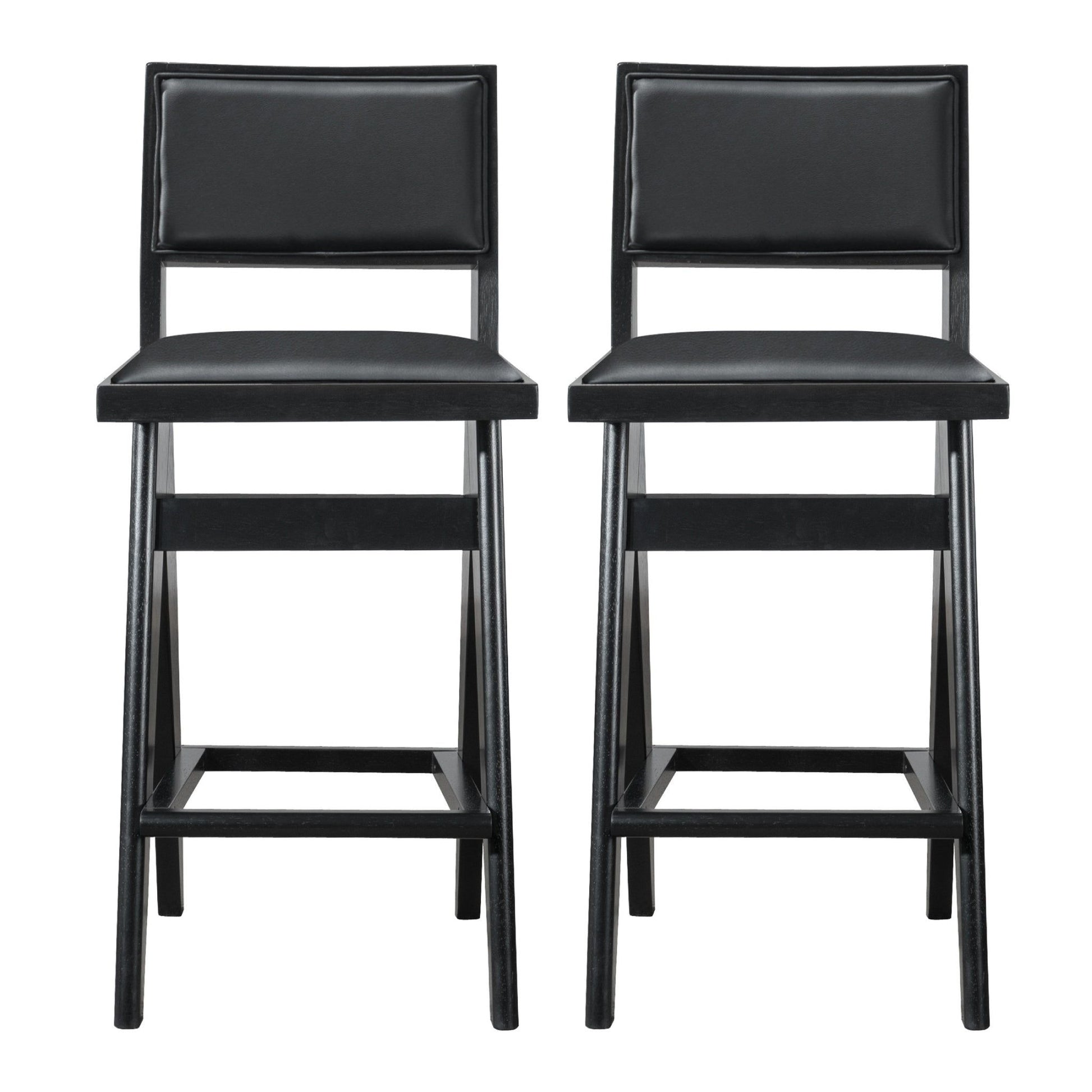 Keira - Bar Stool (Set of 2) - Black Ashcroft Furniture