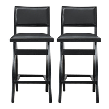 Keira - Bar Stool (Set of 2) - Black Ashcroft Furniture