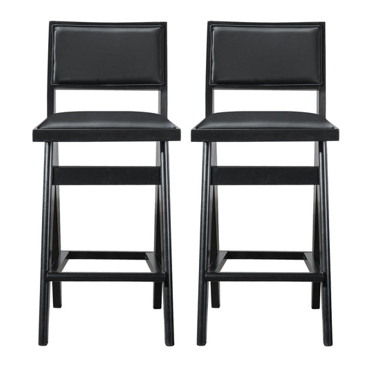 Keira - Bar Stool (Set of 2) - Black Ashcroft Furniture