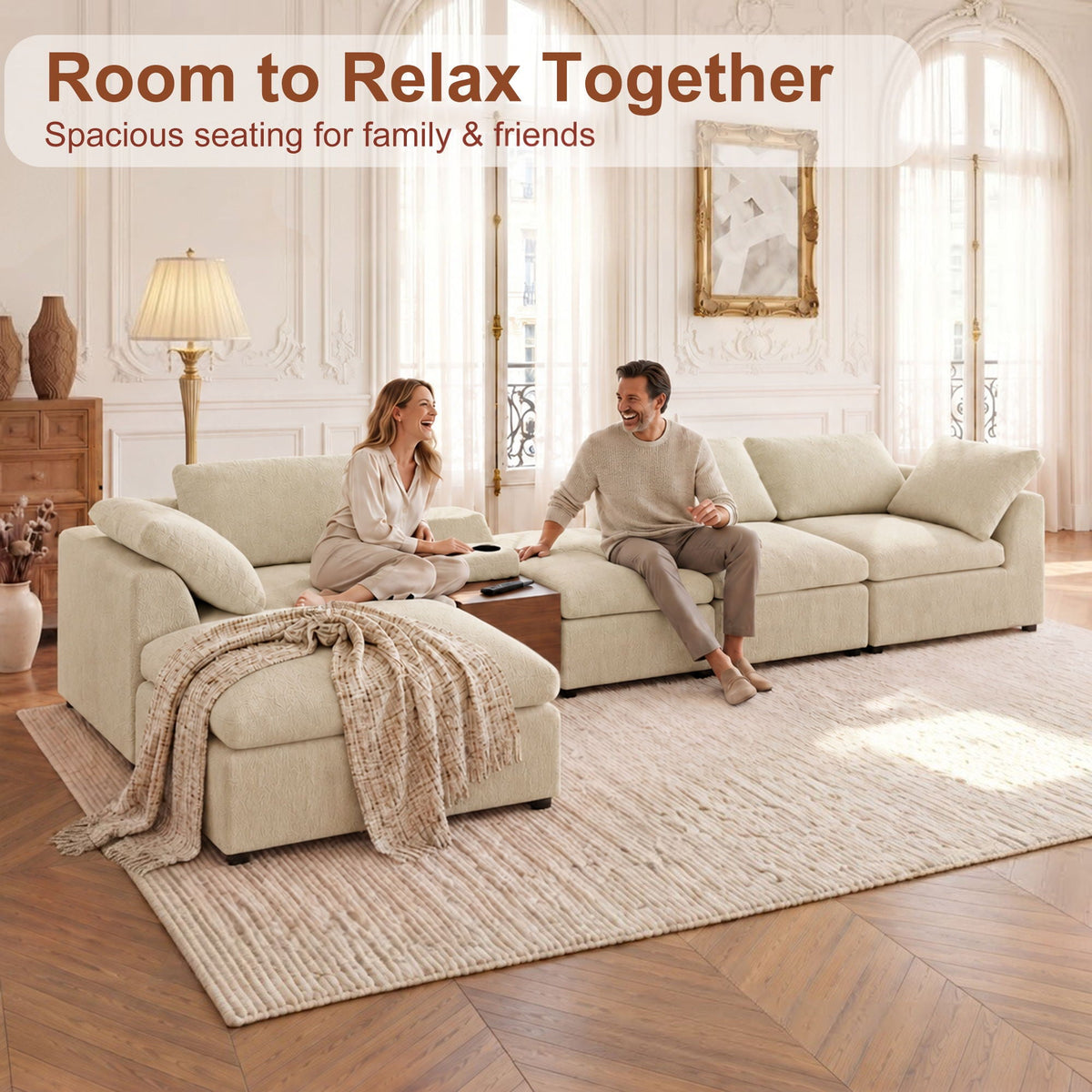 Modular Cloud Couch With Storage Console Home Essentials