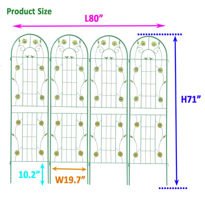 Metal Garden Trellis Rustproof Trellis For Climbing Plant Outdoor Flower Support Daily Nest