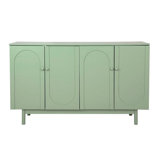 4 Door Intaglio Storage Cabinet - Mint Green Home Essentials