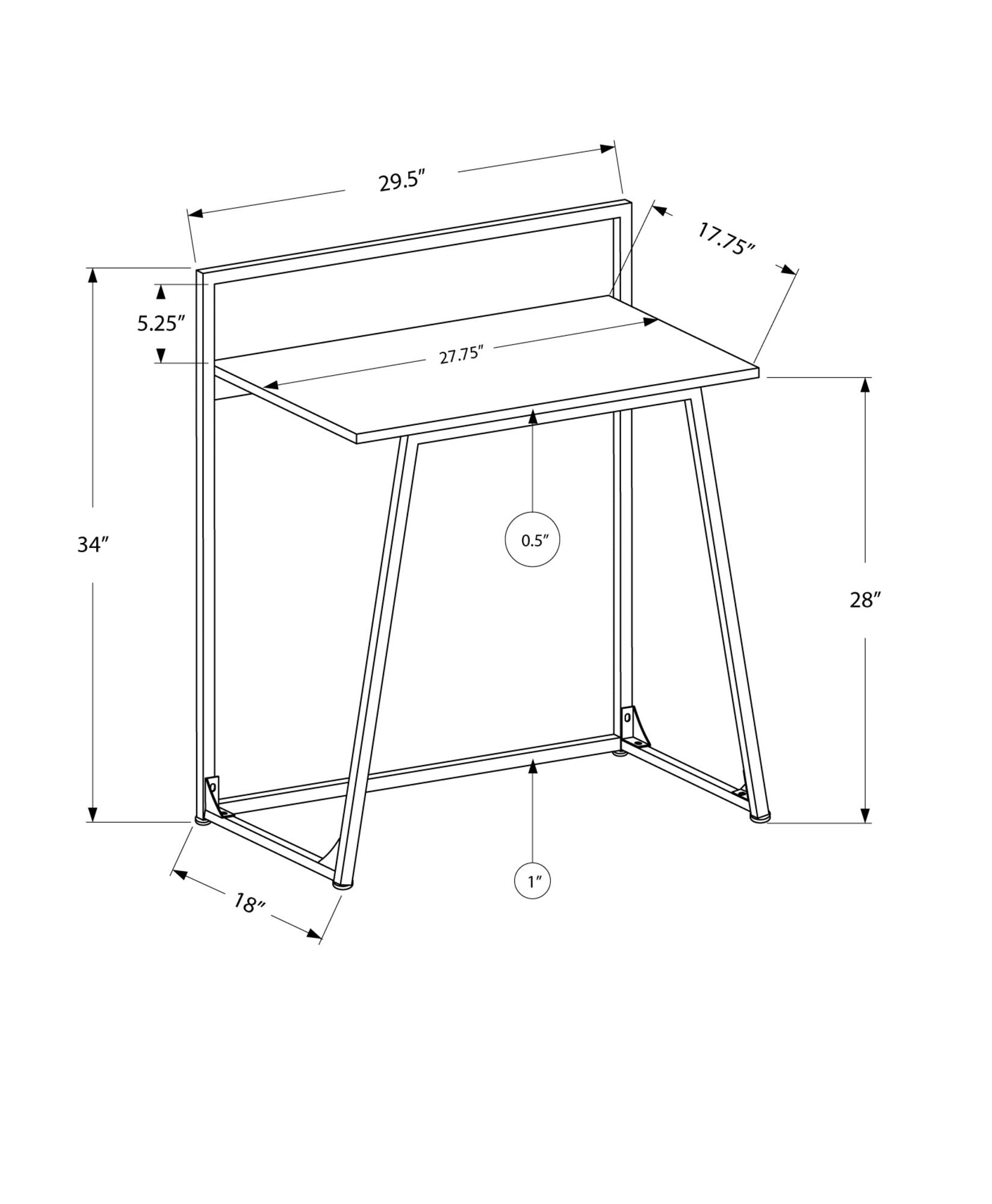 Computer Desk For Home Office, Functional Workspace Contemporary & Modern 8th Street