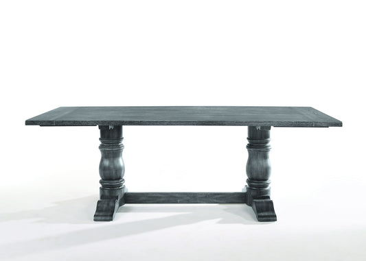 Leventis - Dining Table - Weathered Gray Acme