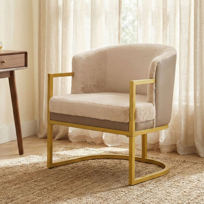 Upholstered Reading Accent Armchair For Living Room Noble House