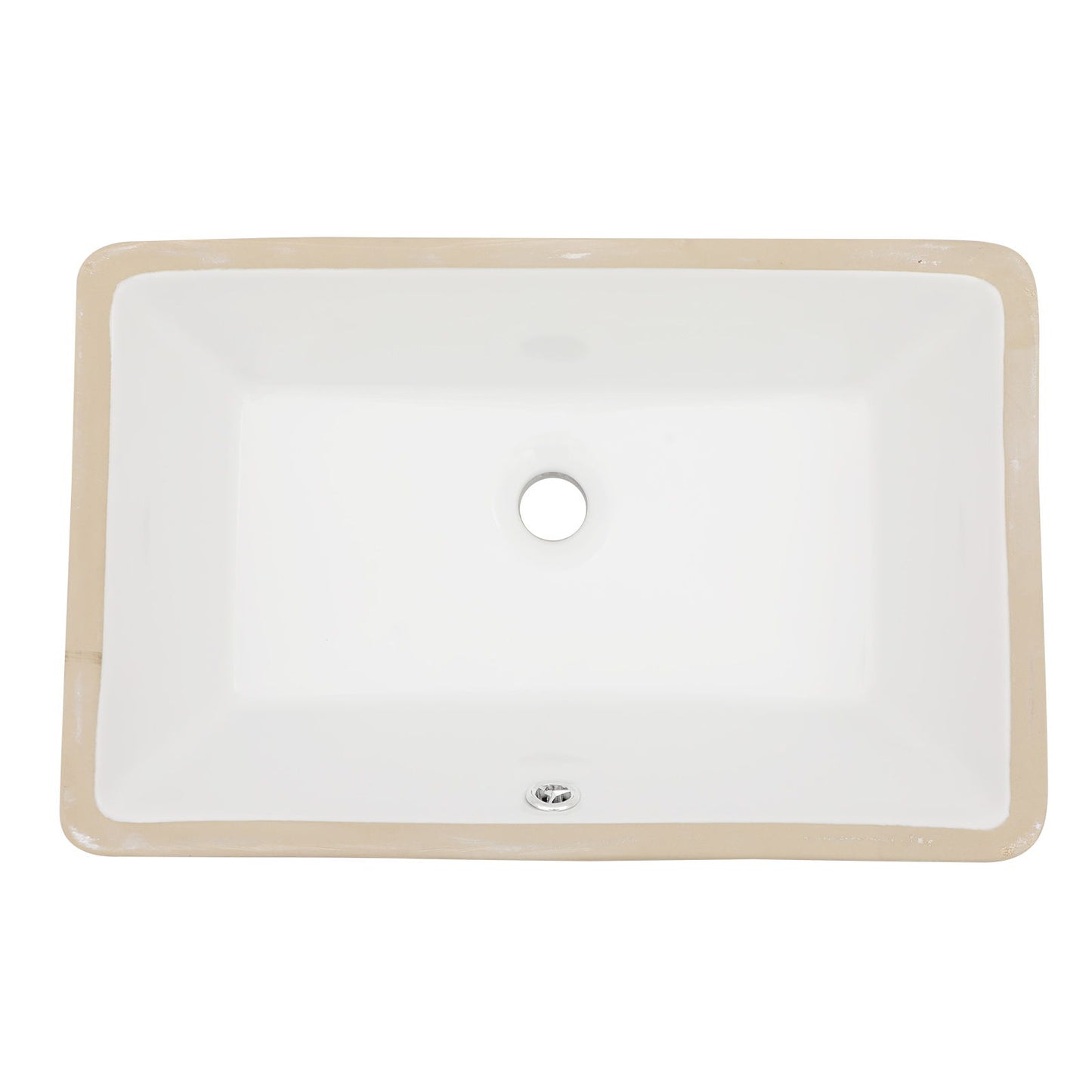 Modern Ceramic Undermount Bathroom Sink With Overflow, High Quality Daily Nest