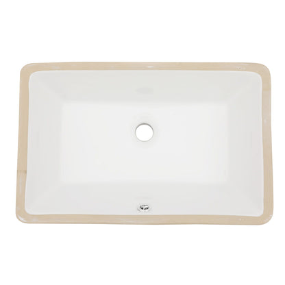 Modern Ceramic Undermount Bathroom Sink With Overflow, High Quality Daily Nest