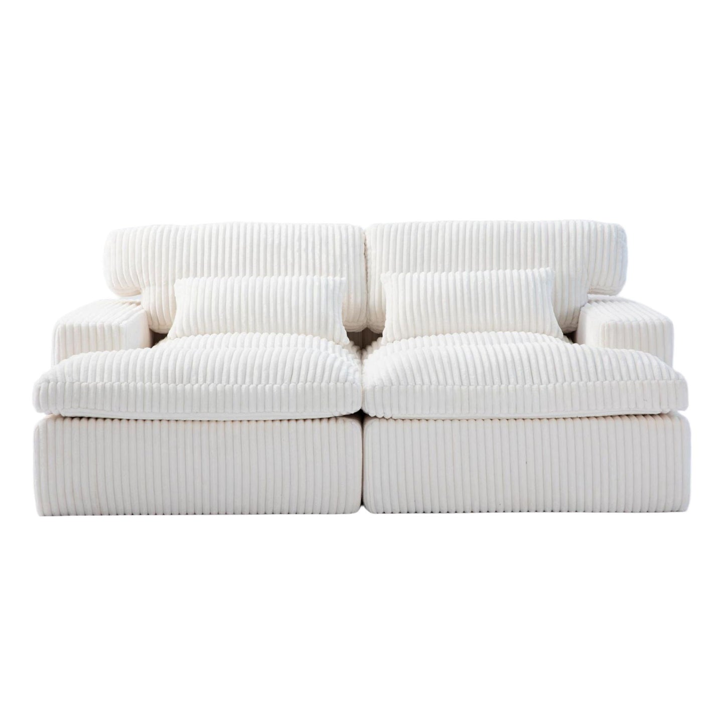 Double Chaise Lounge Chair, Oversized Upholstered Sleeper Cloud Couch Home Essentials