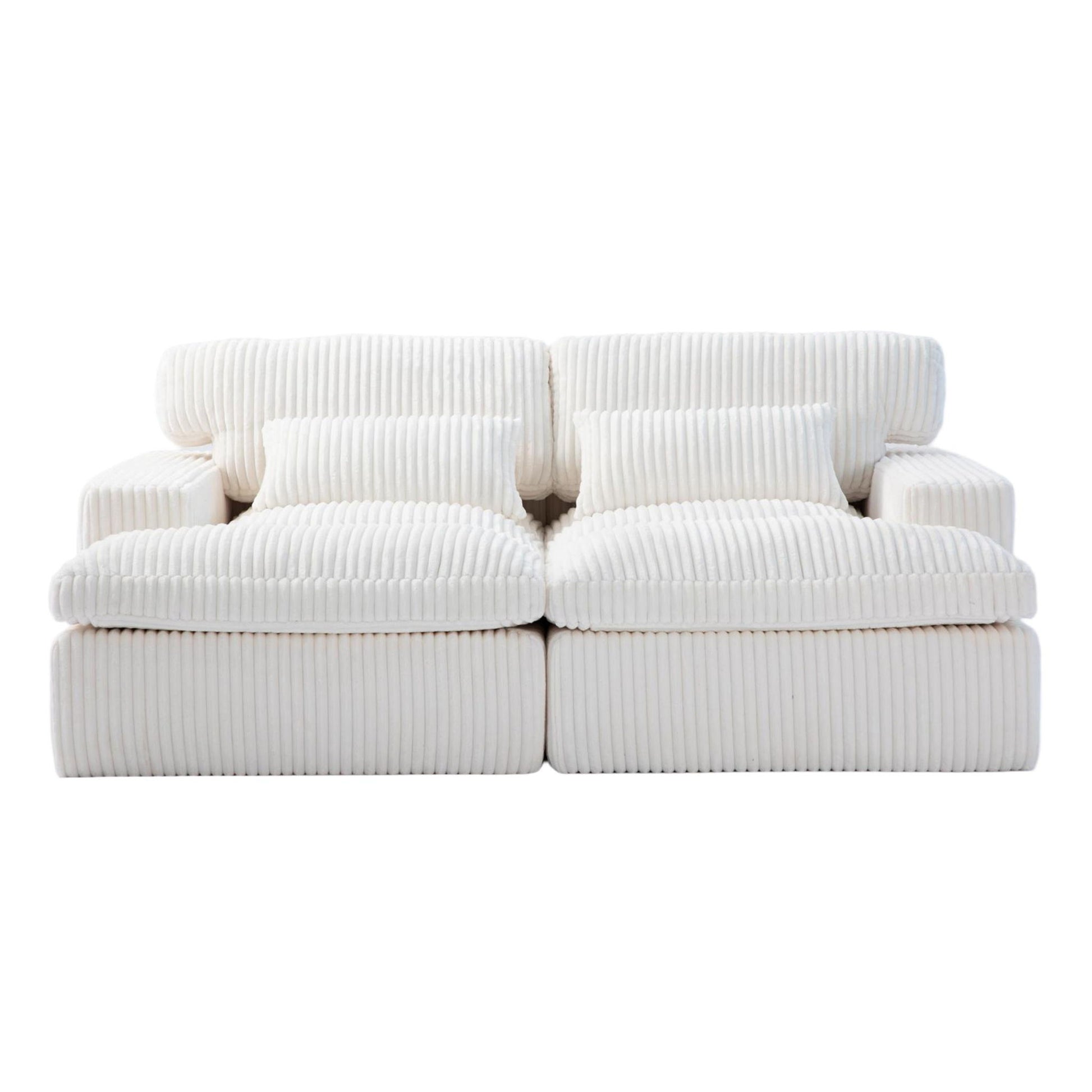 Double Chaise Lounge Chair, Oversized Upholstered Sleeper Cloud Couch Home Essentials