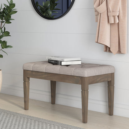 Waverly - Upholstered Tufted Ottoman Bench Simpli-Home