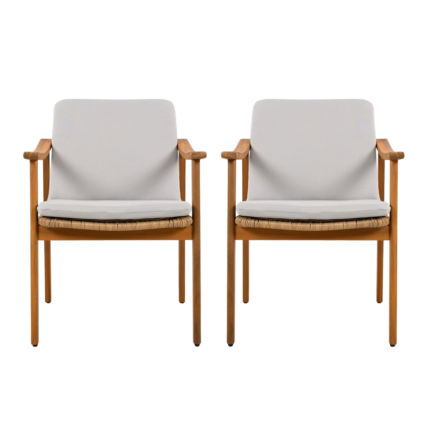 Outdoor Dining Chairs (Set of 2) Noble House