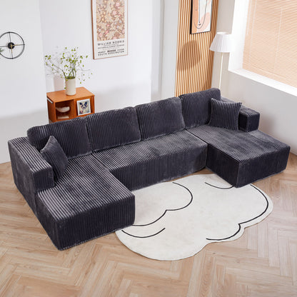U-Shape Modular Sectional Sofa For Living Room Home Essentials